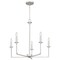 Quoizel Prescott Chandelier 5 Lights Brushed Nickel PRC5026BN - alternate 5